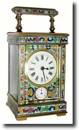 C.1900, French, Brass Cased Carriage clock, profusely decorated with — Antique Clocks Price Guide