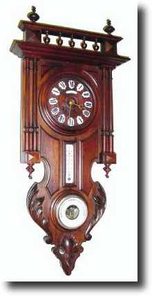 C.1890, French, Clock/Barometer in generally good condition. — Antique Clocks Price Guide