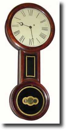 C.1860, Figure 8, round bottom, 8-day, weight regulator, — Antique Clocks Price Guide