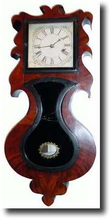 C.1850, Forestville Mfg. Co., Bristol, Connecticut Lyre, also called — Antique Clocks Price Guide