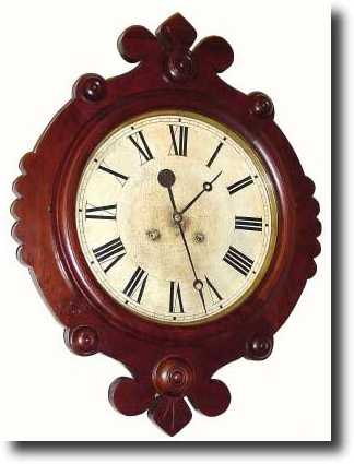 C.1880, F. Kroeber, New York MALTESE, walnut gallery clock, — Antique Clocks Price Guide