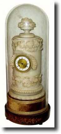 C.1830, French, Hemon, a Paris, Alabaster clock, the case — Antique Clocks Price Guide