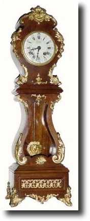 C.1890, French, Mini Tall Case in Walnut, with 18 — Antique Clocks Price Guide
