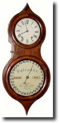 C.1863, Seth Thomas Clock Co., Office Calendar No. 3. — Antique Clocks Price Guide