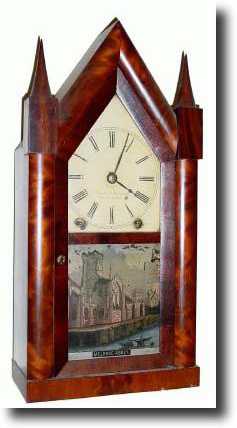 C.1845, Brewster and Ingrahams, Bristol, Conn. 8-day steeple clock, — Antique Clocks Price Guide