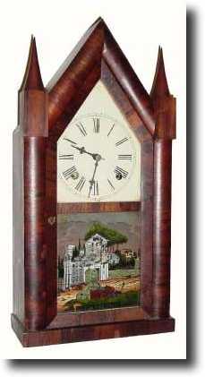 C.1848, Wm.S. Johnson, New York, 30-hour fusee steeple clock. — Antique Clocks Price Guide
