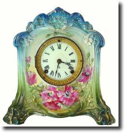 C.1905, Ansonia, Royal Bonn, La Cette, in excellent original — Antique Clocks Price Guide