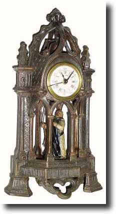 C.1900, German "MONK" Alarm Clock in very good original — Antique Clocks Price Guide