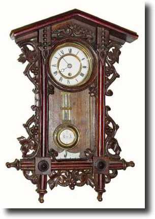 C.1890, German, Mini Black Forest "R-A" regulator in a — Antique Clocks Price Guide