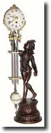 C.1895, French, Bronzed Spelter Swinging Mystery timepiece (swinger), as — Antique Clocks Price Guide
