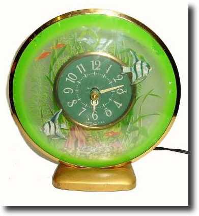 C.1954, Sessions Clock Co., AQUARIUS, electric novelty, 110v. This — Antique Clocks Price Guide