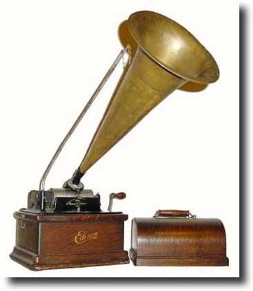 C.1909, Edison "Fireside" cylinder phonograph combination type, in very — Antique Clocks Price Guide