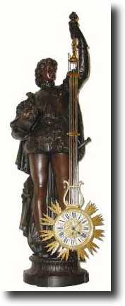 Mixed lot: C.1890, French, a large bronzed spelter statue — Antique Clocks Price Guide
