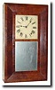 C.1845, Daniel Pratt, Jr. 30-hour wooden movement, bevel case shelf clock,
