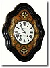 C.1870, French, Picture Frame clock with large iron framed