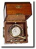 C.1942 (dated) Hamilton Model 21 Deck watch in gimbal case, both lids intact.