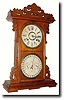 C.1885, E.N. Welch "Arditi" Double dial calendar shelf