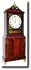 C.1815, Mass Shelf clock, unsigned, with restorations. The tablet