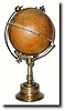 C.1900, French-English Time Globe in very good original condition.