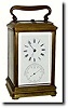 C.1890, French Brass Cased Carriage clock with Barometer.