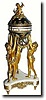C.1890, French, Three Graces Annular Dial clock in very