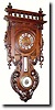 C.1890, French, Clock/Barometer in generally good condition.