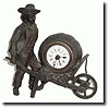 C.1900, French, A spelter novelty of a young farmer