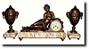 C.1890, French, 3-Piece Figural set, PRINTEMPS,