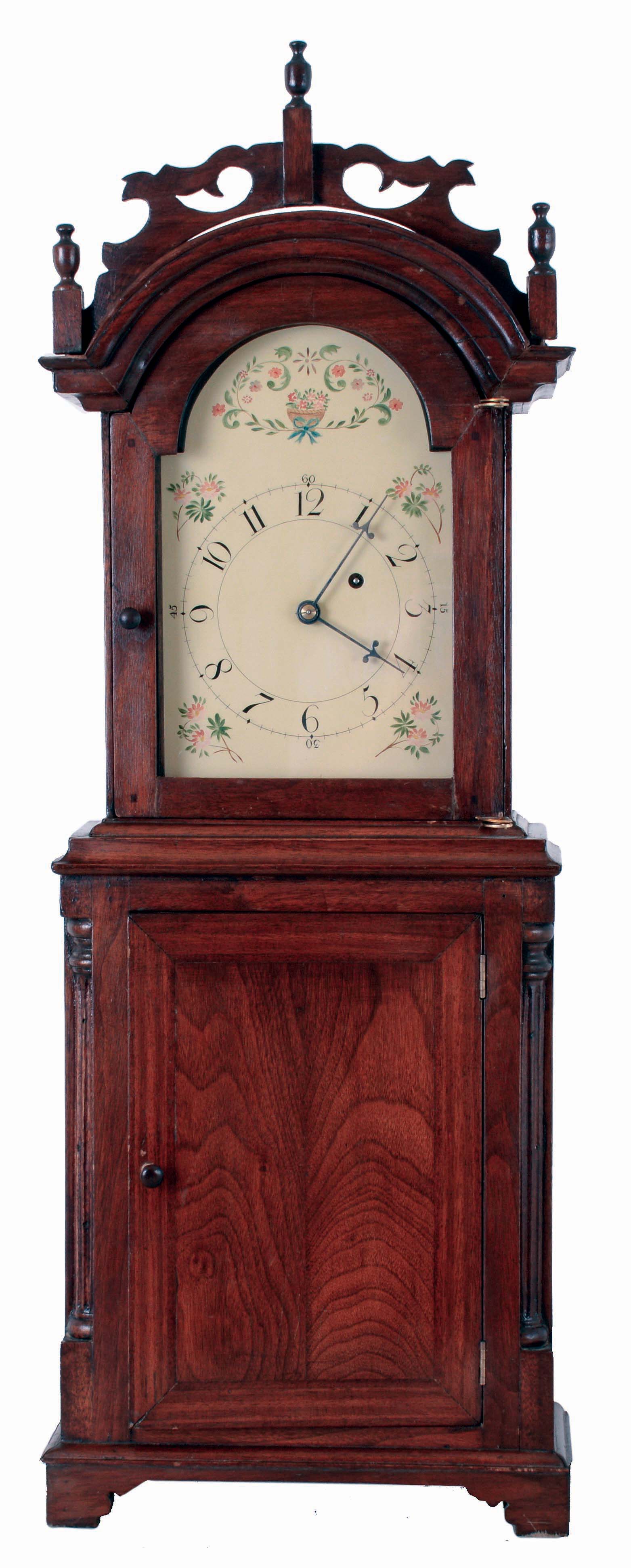 Modern copy of a Willard style Mass. Shelf Clock with an 8 days, weight driven brass movement. — Antique Clocks Price Guide