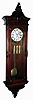Clocks- 2 (Two) German walnut 3 weight, 8 days, walnut Vienna regulator wall clocks, c1890