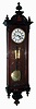 Clocks- 3 (Three) "Remember" German, walnut, 2 weight, time and strike Vienna regulator wall clocks, c1900