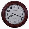 Seth Thomas Clock Co., Thomaston, Conn "Arcade" wall hanging gallery clock in an oak case with a 30 day double wind timepiece movement, c1909.