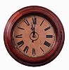 E. Ingraham & Co., Bristol, Conn., 8 days, spring driven brass movement, cherry case gallery timepiece, c1897
