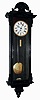 Clocks- 3 (Three) German walnut, 8 days, 1 weight time only Vienna regulator wall clocks; one movement marked Becker, the other two are unsigned; one dial is signed "Ed. Dorninger in Graz"; c1890