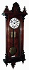 Clocks- 3 (Three) German walnut 2 weight, 8 days, Vienna regulator wall clocks, 2 are by Gustav Becker, c1900