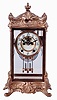 New Haven Clock Co., New Haven, Conn., "Thoreau" crystal regulator shelf clock with a spring driven, 8 days, time and hour/half-hour strike movement, c1911.