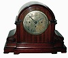 Jacques, Germany, mahogany large, 8 days, triple fusee quarter chime (two melodies on 6 rods) round top bracket clock, c1910