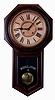 Ansonia Clock Co., New York, NY, "Regulator A" with a black walnut case and spring driven, 8 days, time and strike movement, c1884.