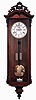 Lenzkirch, Germany, earlier Open Escapement, "Vienna Regulator", in a slender mahogany case, c1857, serial #34085