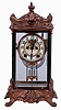 New Haven Clock Co., New Haven, Conn., "Thoreau", 8 days, time and strike, spring driven brass movement crystal regulator shelf clock, c1911