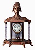 Seth Thomas Clock Co., Thomaston, Conn., "Empire No. 32", 8 days, time and strike, spring driven brass movement crystal regulator, c1909.