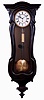 Austrian, single weight, serpentine case, "Vienna Regulator" timepiece, 8 days, c1865