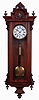 Lenzkirch, Germany, "Vienna Regulator", most similar to style 550, 1-weight, 8 days timepiece, serial, serial #No. 465,444, in a robust oak case, c1878