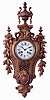 France, cartel clock, gilt bronze case with foliate ornament, Roman numeral white enamel dial, blued steel hands, 8 days, time and strike, pendule a Paris movement signed Mougin, c1890