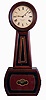 Howard & Davis, Boston, Mass., "No. 2 Regulator", wall clock, 8 days, time only, weight driven movement in a cherry case with a painted metal dial and reverse painted throat and lower tablets, c1855.