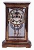 Ansonia Clock Co., Ansonia, Conn., "Regis", 8 days, time and strike, spring brass movement crystal regulator shelf clock, c1914