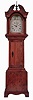 Elmer Stennes, Weymouth, Mass., 8 days, weight driven brass timepiece (only) movement dwarf tall or Grandmother clock with rocking ship, marked No. 7, 1970