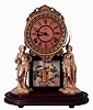 Ansonia Clock Co., New York, NY, "Crystal Palace No. 1 Extra", 8 days, time and strike, spring brass movement shelf clock, c1880