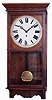 Arthur Pequegnat Clock Co., Canada, oak, 8 days, time only wall clock, c1920