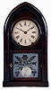 Brewster & Ingrahams, Bristol, Conn., 8 days, time and strike, spring driven brass movement round gothic or beehive shelf clock, c1845
